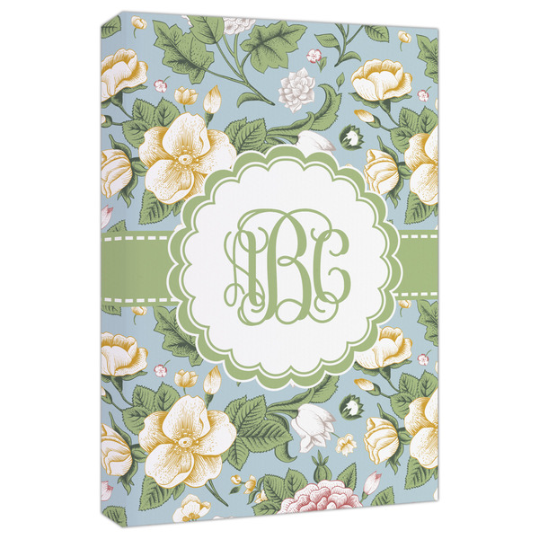 Custom Vintage Floral Canvas Print - 20x30 (Personalized)