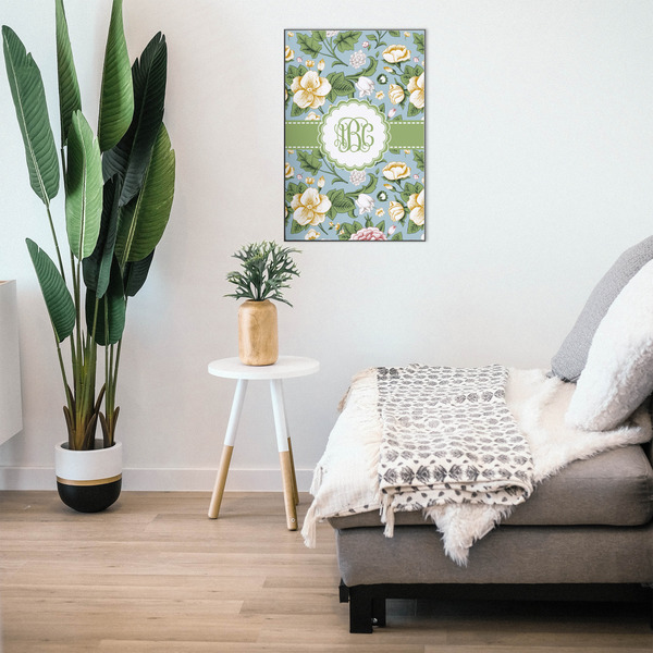 Vintage Floral 20x30 Wood Print - In Context