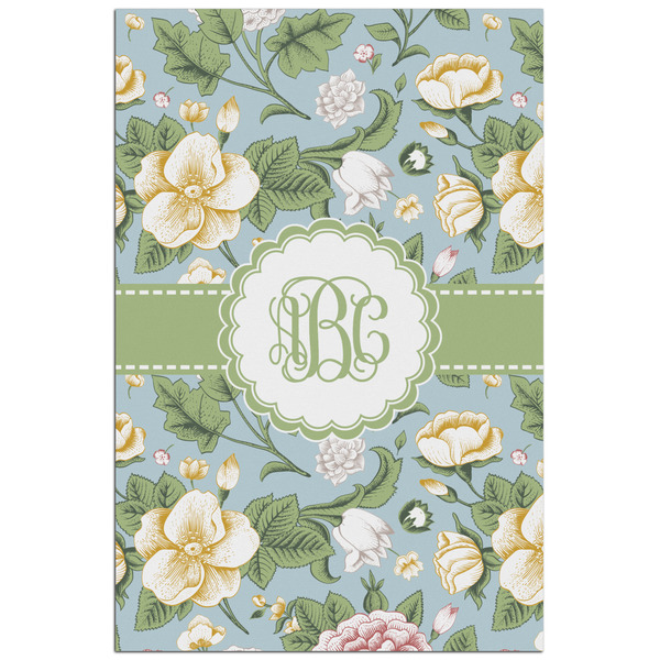 Custom Vintage Floral Poster - Matte - 24x36 (Personalized)