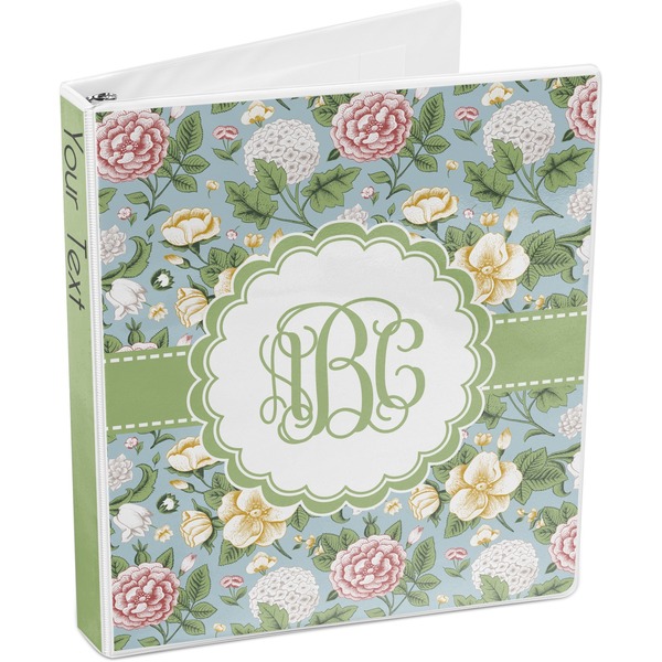 Vintage Floral 3-Ring Binder 3/4 - Main