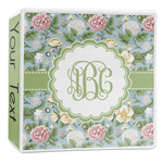 Vintage Floral 3-Ring Binder - 2 inch (Personalized)