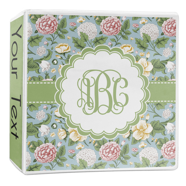 Custom Vintage Floral 3-Ring Binder - 2 inch (Personalized)