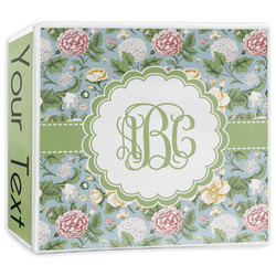 Vintage Floral 3-Ring Binder - 3 inch (Personalized)