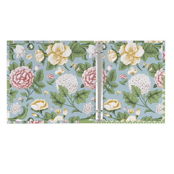 Vintage Floral 3 Ring Binders - Full Wrap - 1" - OPEN INSIDE
