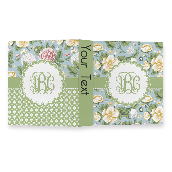 Vintage Floral 3 Ring Binders - Full Wrap - 1" - OPEN OUTSIDE