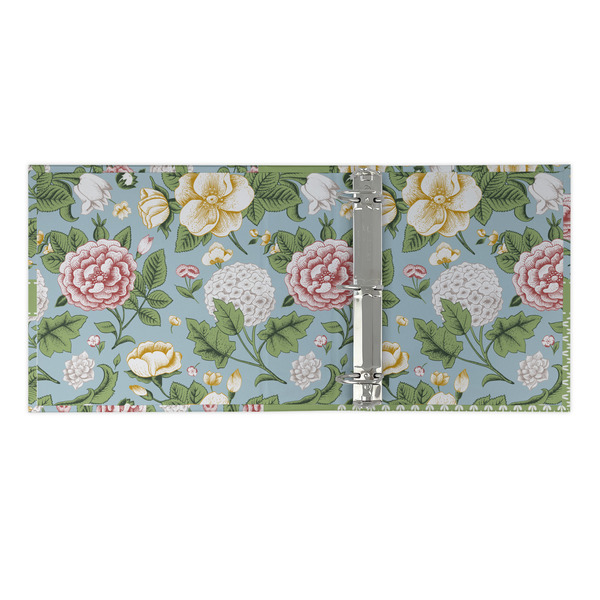 Vintage Floral 3 Ring Binders - Full Wrap - 2" - OPEN INSIDE