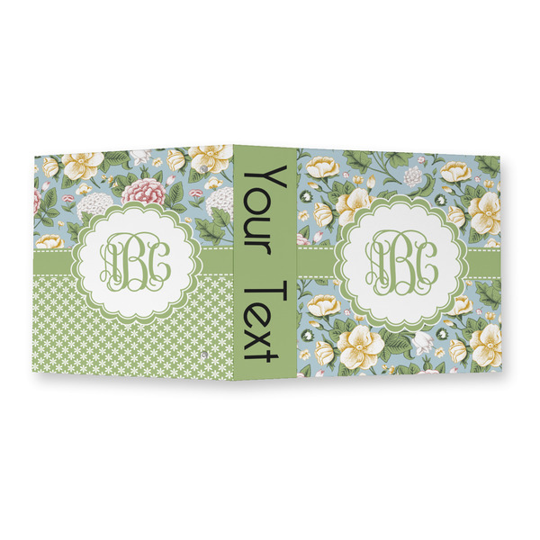 Vintage Floral 3 Ring Binders - Full Wrap - 2" - OPEN OUTSIDE