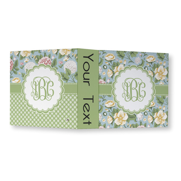 Vintage Floral 3 Ring Binders - Full Wrap - 3" - OPEN OUTSIDE