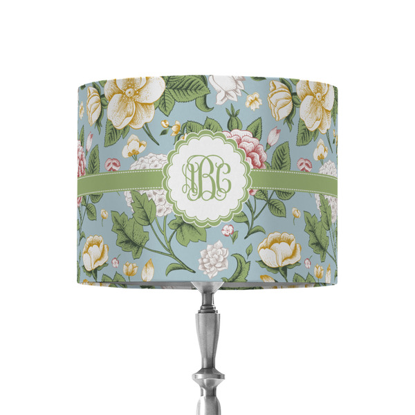 Custom Vintage Floral 8" Drum Lamp Shade - Fabric (Personalized)