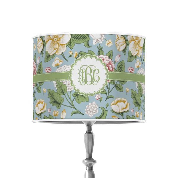 Custom Vintage Floral 8" Drum Lamp Shade - Poly-film (Personalized)