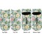 Vintage Floral Adult Ankle Socks - Double Pair - Front and Back - Apvl