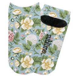 Vintage Floral Adult Ankle Socks (Personalized)
