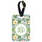 Vintage Floral Aluminum Luggage Tag (Personalized)