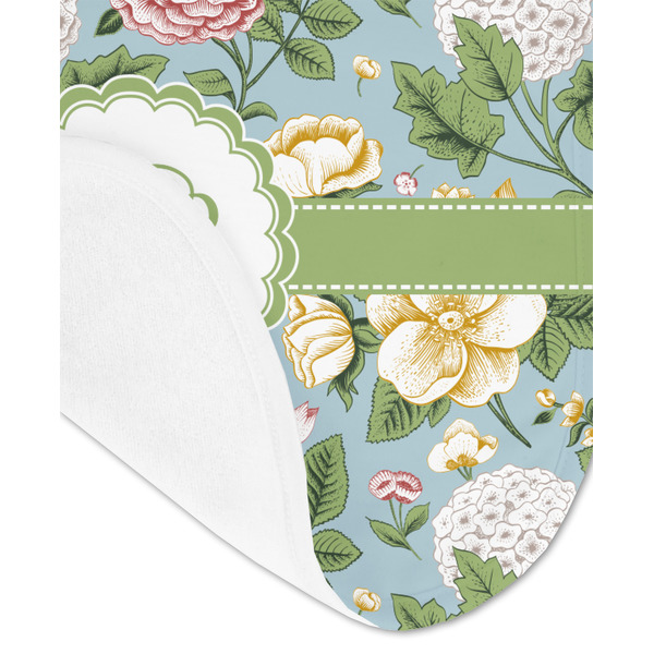 Vintage Floral Baby Bib - AFT detail