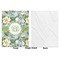 Vintage Floral Baby Blanket (Single Side - Printed Front, White Back)