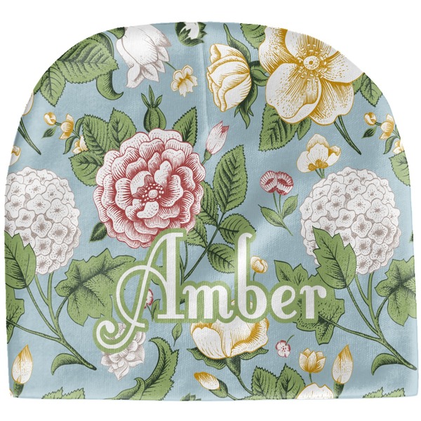 Custom Vintage Floral Baby Hat (Beanie) (Personalized)