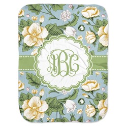 Vintage Floral Baby Swaddling Blanket (Personalized)