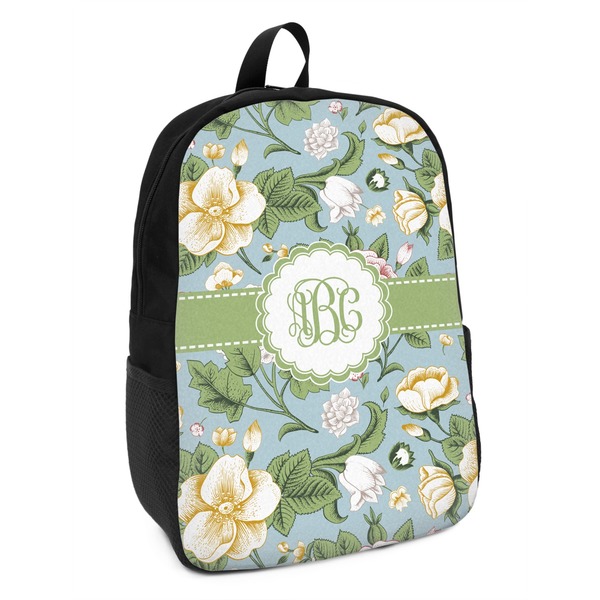 Custom Vintage Floral Kids Backpack (Personalized)
