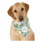 Vintage Floral Dog Bandana Scarf w/ Monogram