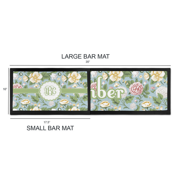 Vintage Floral Bar Mats - Sizing Chart