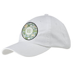 Vintage Floral Baseball Cap - White (Personalized)