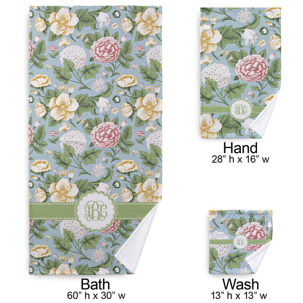 Vintage Floral Bath Towel Sets - 3-piece - Approval