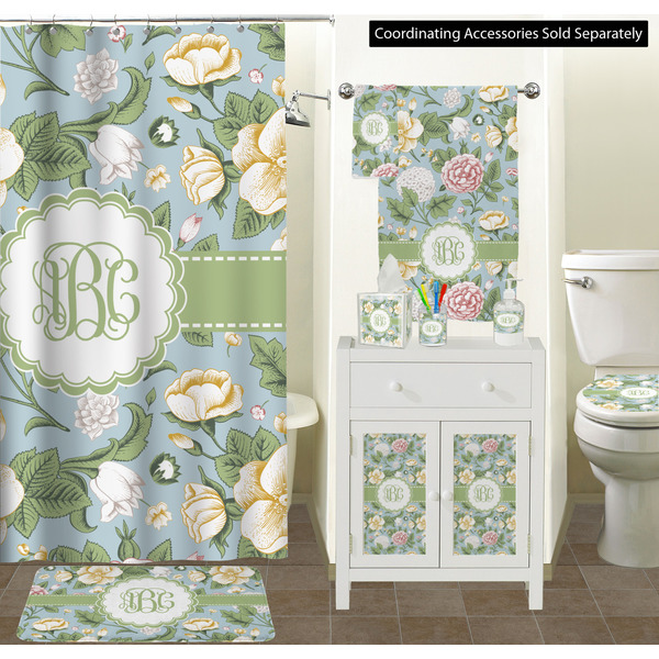 Vintage Floral Bathroom Scene