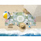 Vintage Floral Beach Towel Lifestyle