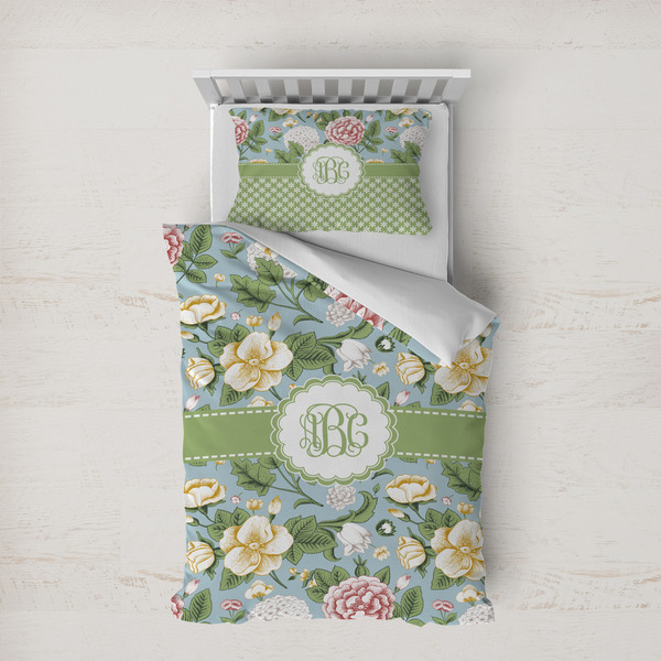 Custom Vintage Floral Duvet Cover Set - Twin XL (Personalized)