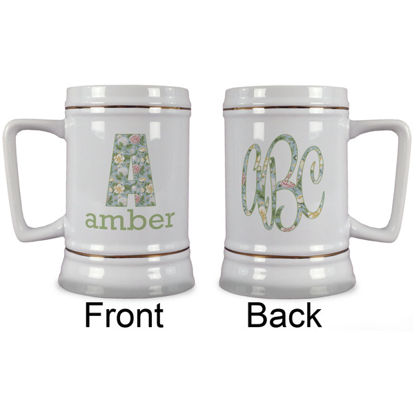 Vintage Floral Beer Stein - Approval