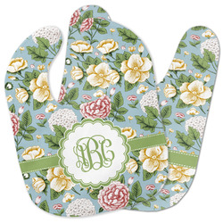 Vintage Floral Baby Bib w/ Monogram