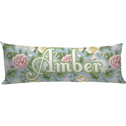 Vintage Floral Body Pillow Case (Personalized)