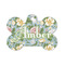 Vintage Floral Bone Shaped Dog ID Tag - Small (Personalized)