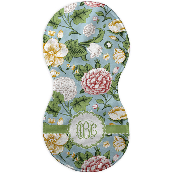 Vintage Floral Burp Peanut Shaped Flat