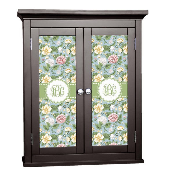 Custom Vintage Floral Cabinet Decal - Small (Personalized)