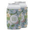 Vintage Floral Can Cooler (12 oz) w/ Monogram