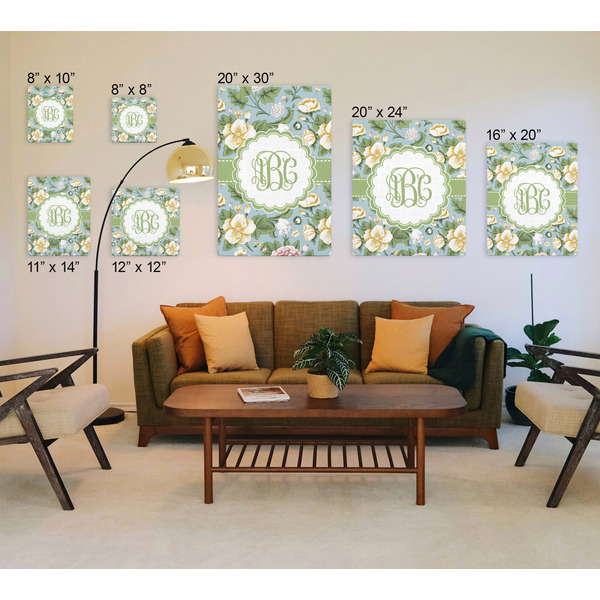 Vintage Floral Canvas Prints - Multiple Sizes