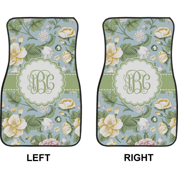 Vintage Floral Car Mat Front - Approval