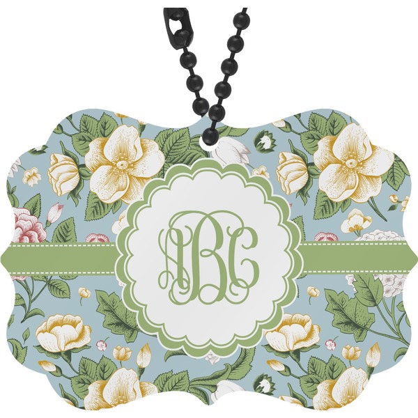 Custom Vintage Floral Rear View Mirror Charm (Personalized)