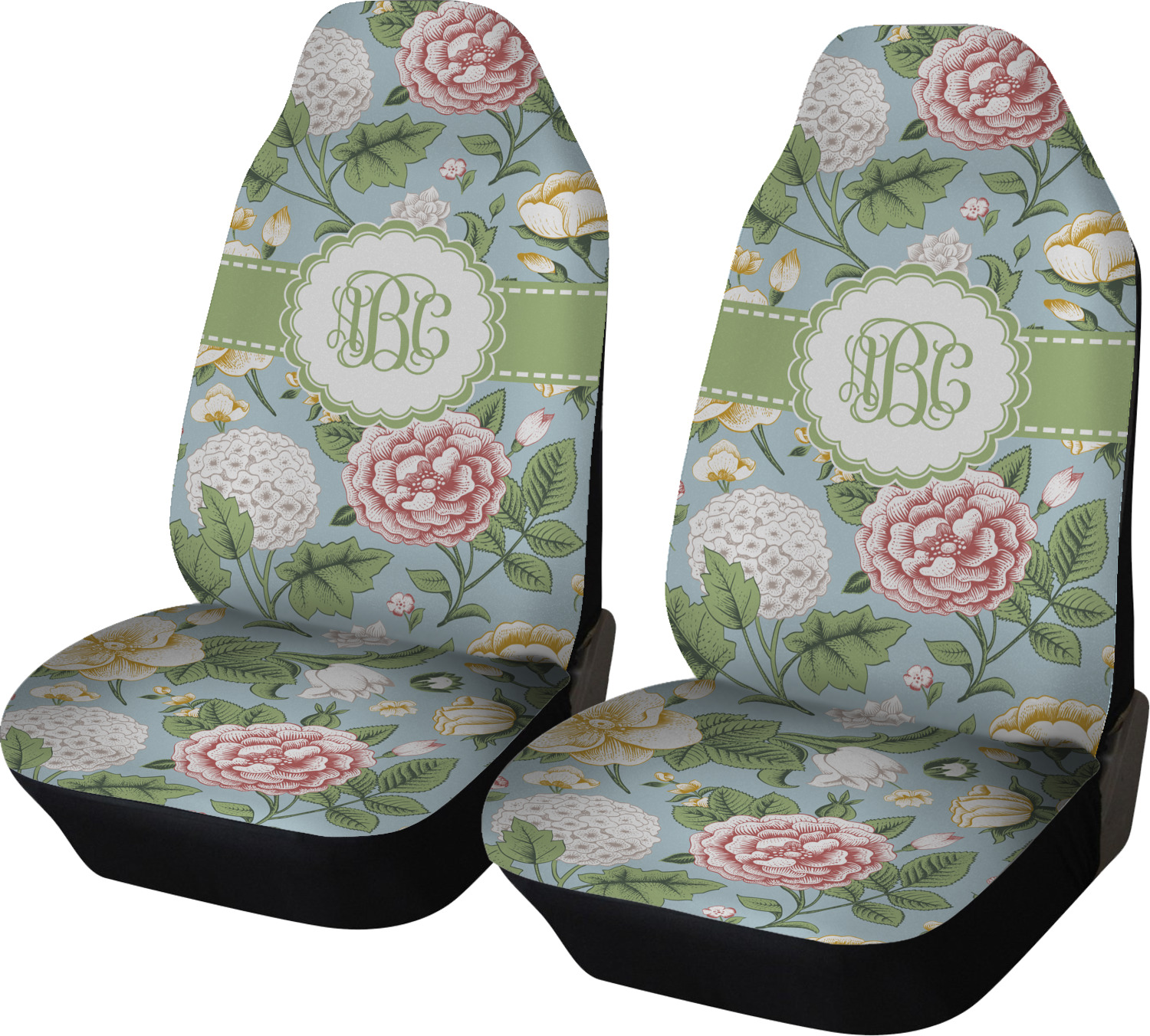 Vintage Floral Car Seat Covers (Set of Two) (Personalized) YouCustomizeIt
