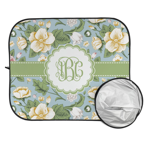Vintage Floral Car Sun Shades - FOLDED & UNFOLDED