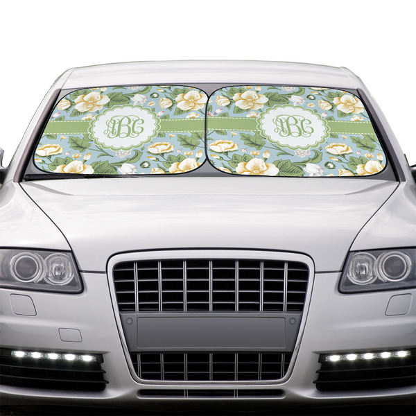 Vintage Floral Car Sun Shades - IN CONTEXT
