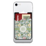 Vintage Floral 2-in-1 Cell Phone Credit Card Holder & Screen Cleaner (Personalized)