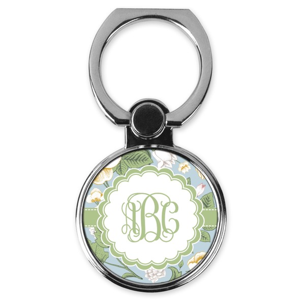 Custom Vintage Floral Cell Phone Ring Stand & Holder (Personalized)