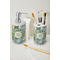 Vintage Floral Ceramic Bathroom Accessories - LIFESTYLE (toothbrush holder & soap dispenser)
