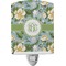 Vintage Floral Ceramic Night Light (Personalized)