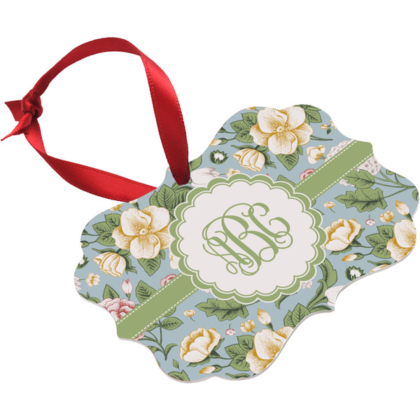 Vintage Floral Christmas Ornament