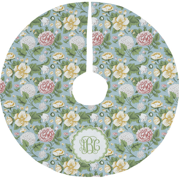 Custom Vintage Floral Tree Skirt (Personalized)