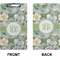 Vintage Floral Clipboard (Legal) (Front + Back)