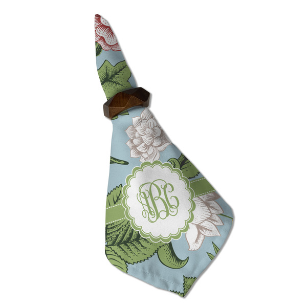 Vintage Floral Cloth Napkins - Personalized Dinner (Folded in Ring) (MAIN)